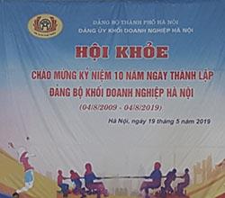 Hội khỏe Chào mừng kỷ niệm 10 năm ngày thành lập Đảng bộ Khối Doanh nghiệp Hà Nội