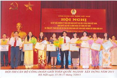 Hội thi cán bộ công đoàn giỏi ngành xây dựng năm 2011