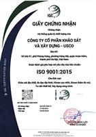 USCO được cấp Chứng nhận quản lý chất lượng ISO 9001:2015