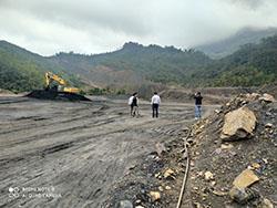 Kiêm tra phuc vụ thiết kế chống trượt Bãi thải Mỏ than Suối Bàng tại Vân Hồ, tỉnh Sơn La