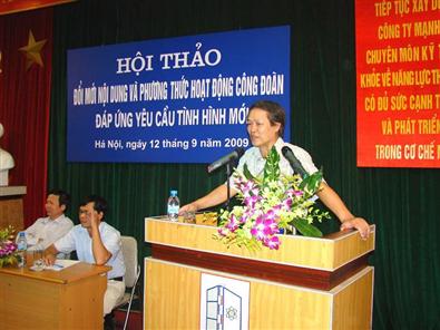 Hội thảo hoạt động công đoàn trong tình hình mới